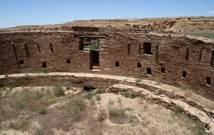A view of Casa Rinconada in Chaco Culture National Historical Park