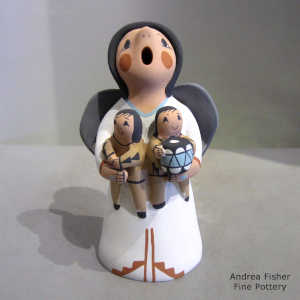 2 children on a Singing Maiden angel