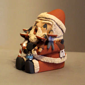 6 children on a Santa storyteller