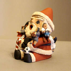 6 children on a Santa storyteller