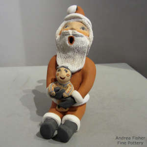 1 child on a Santa Claus storyteller