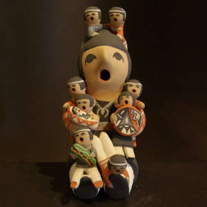 9 children on a grandmother storyteller