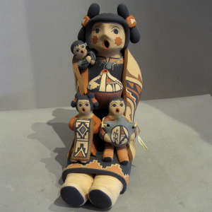 Three children on a storyteller