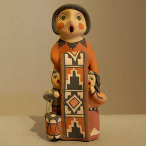 Two children with a Singing Maiden