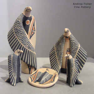 Eagle nativity set with 5 pieces