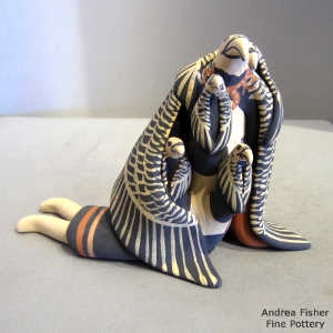 Four children on an eagle storyteller