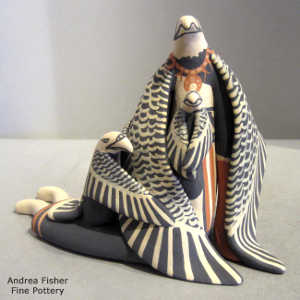 2 children on an eagle storyteller