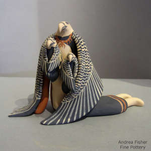 Two children on an eagle storyteller