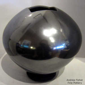 Plain polished black graphite jar
