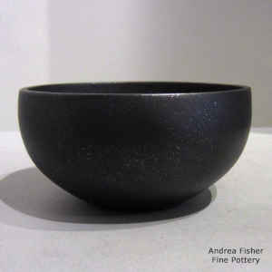 Micaceous black bowl