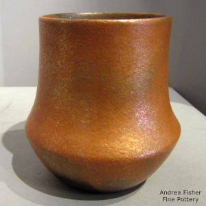 Micaceous golden jar