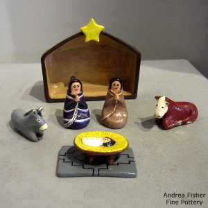 7 pieces in a nativity set