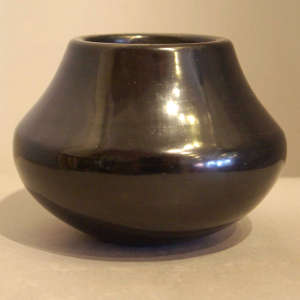 Polished black jar