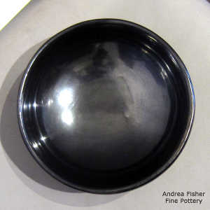 Polished black bowl