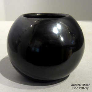 Polished black jar