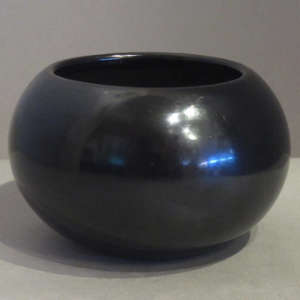 Polished black jar
