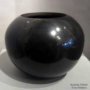 Polished black jar