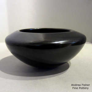 Plain black bowl