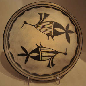 Bird design on a plate