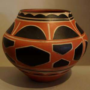 Traditional designs on a polychrome jar