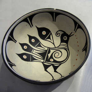 Traditional design on a polychrome bowl