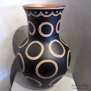 Geometric design on a polychrome jar