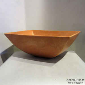 Golden micaceous rectangular bowl