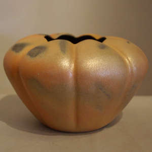 Fire clouds on a micaceous melon jar