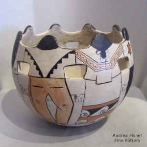 Polychrome friendship bowl