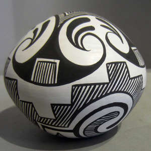 Traditional designs on a contemporary seedpot
